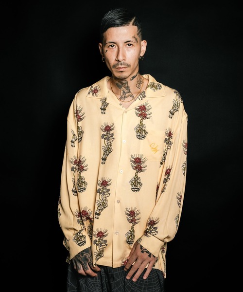 Subciety（サブサエティ） アロハシャツ シャツ Spider lily aloha