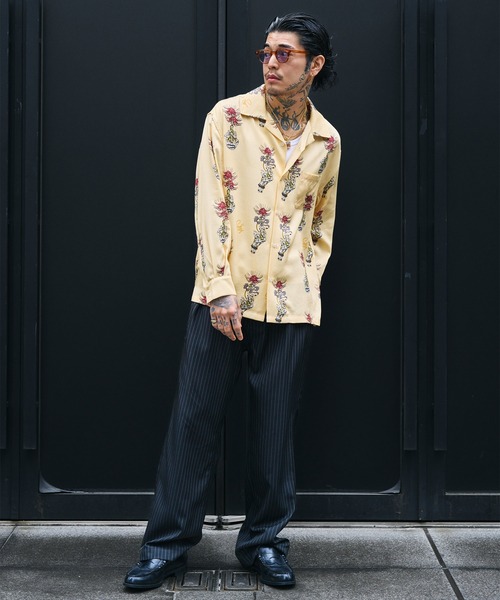 Subciety（サブサエティ） アロハシャツ シャツ Spider lily aloha