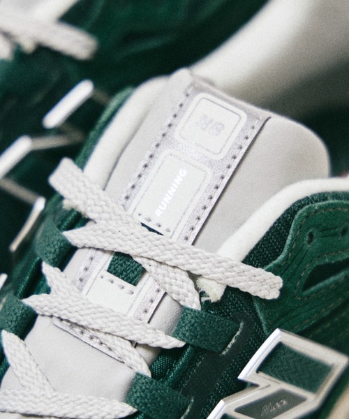 「New Balance」 ローカットスニーカー 24.5cm グリーン メンズ_画像3