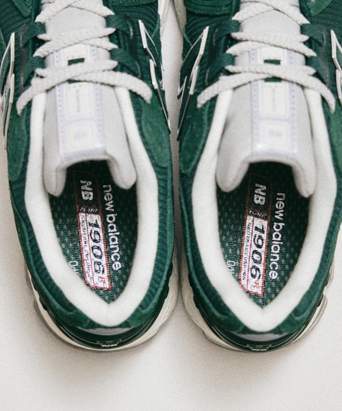 「New Balance」 ローカットスニーカー 24.5cm グリーン メンズ_画像4