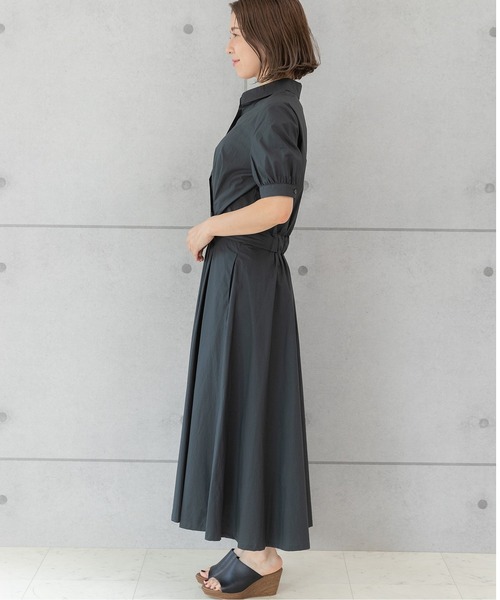 「PREFERIR」 シャツワンピース SMALL グリーン レディース_画像7