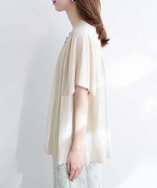 「natural couture」 半袖ブラウス FREE サックスブルー レディース_画像3