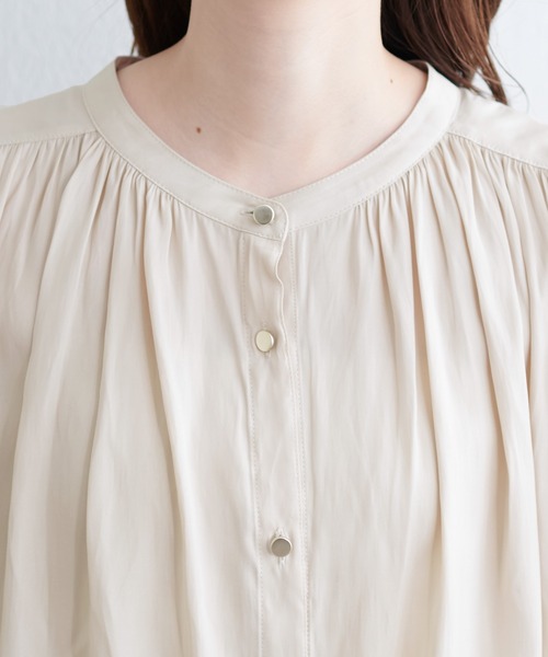 「natural couture」 半袖ブラウス FREE サックスブルー レディース_画像6