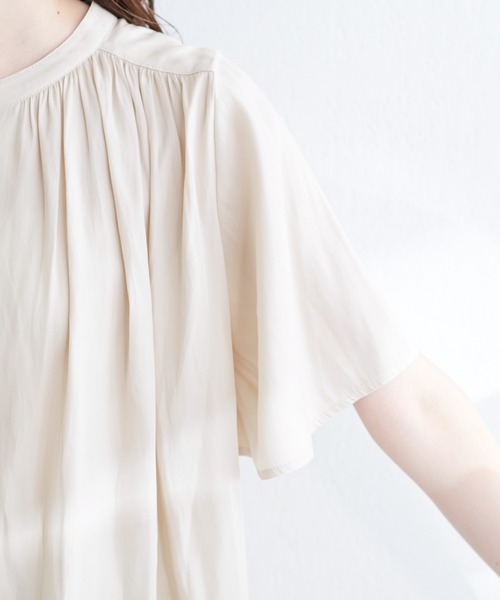 「natural couture」 半袖ブラウス FREE サックスブルー レディース_画像7
