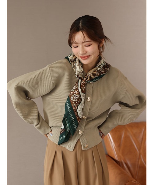 fifth（フィフス） カーディガン ゴールドボタンニットカーディガン