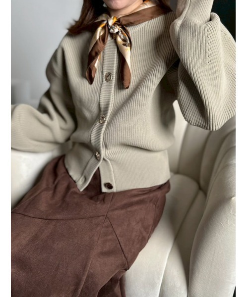 fifth（フィフス） カーディガン ゴールドボタンニットカーディガン