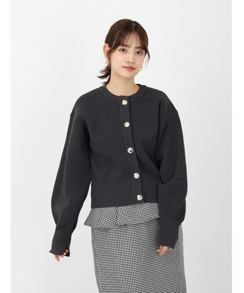 fifth（フィフス） カーディガン ゴールドボタンニットカーディガン