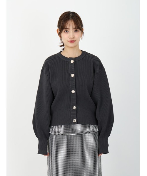 fifth（フィフス） カーディガン ゴールドボタンニットカーディガン