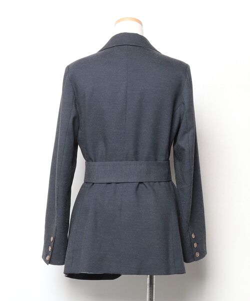 「MADEMOISELLE ROPE'」 ジャケット 38 ネイビー レディース_画像2