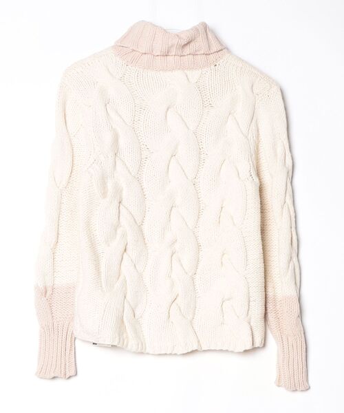 「Maison de Beige」 タートルネックニット 02 ベージュ レディース_画像2