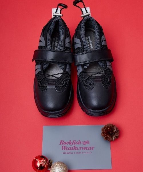 【新品】 【完売品】Rockfish Weatherwear／ベルクロスニーカー Rockfish-Weatherwearベルクロ メッシュ フラットシューズ