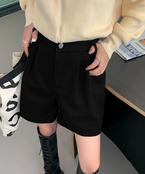 miniministore（ミニミニストア） ワイドパンツ パンツ タックショート