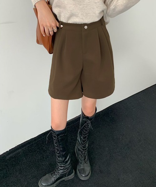 miniministore（ミニミニストア） ワイドパンツ パンツ タックショート
