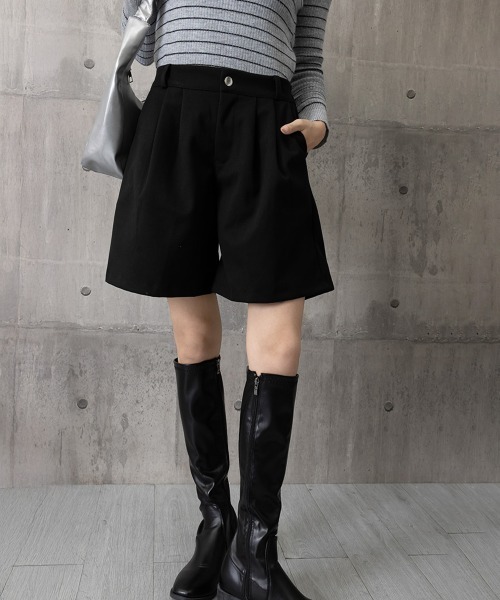 miniministore（ミニミニストア） ワイドパンツ パンツ タックショート