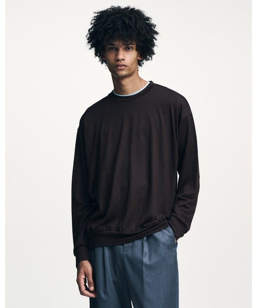 SOPHNET.（ソフネット） tシャツ WASHABLE WOOL L/S TOP メンズ