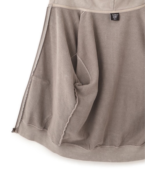 パーカー ACID WASH ZIP UP HOODIE / アシッドウォッシュ ジップアップ フーディ / AVIREX / アヴィレックス メンズ | AVIREX | 05