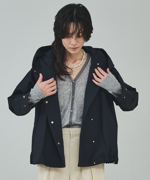 qualite - qualite 圧縮ニットカーディガン qualite（カリテ） カーディガン シアーミックスカーディガン/春服