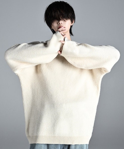 「ADRER」 長袖ニット X-SMALL ベージュ メンズ_画像2