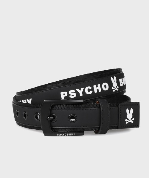 Psycho Bunny（サイコバニー） ベルト 「GOLF」立体ラバー ベーシック