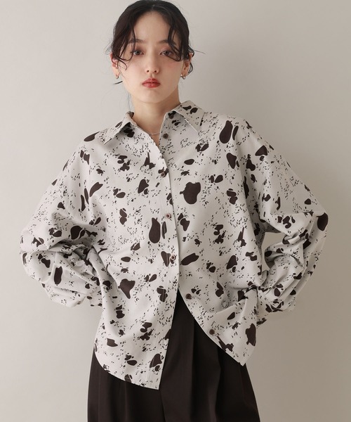RAGEBLUE（レイジブルー） ブラウス シャツ アニマル柄シャツ