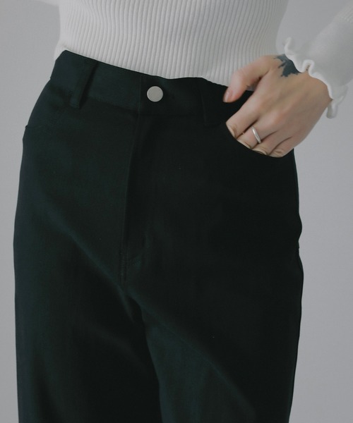 ジーンズ デニム デニムパンツ COTTON LACE DOCKING PANTS レディースの画像