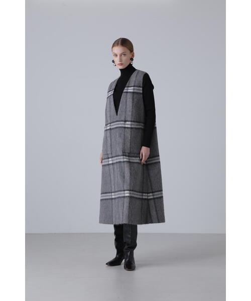 ADORE（アドーア） ジャンパースカート アルパカシャギーチェック