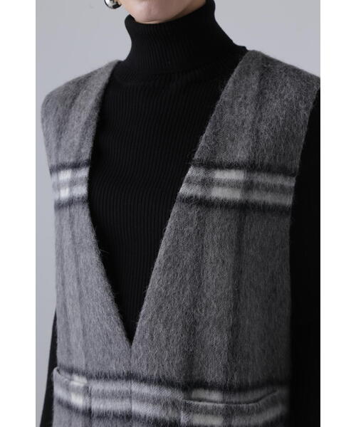 ADORE（アドーア） ジャンパースカート アルパカシャギーチェック