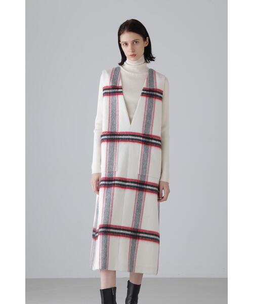 ADORE（アドーア） ジャンパースカート アルパカシャギーチェック