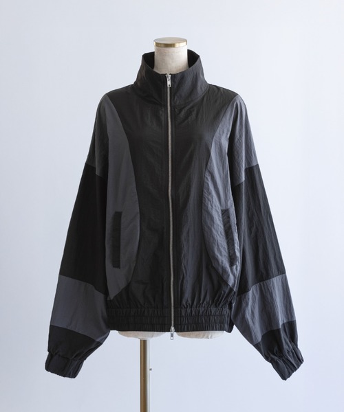 EN NEUME ブルゾン アウター Washed Taffeta Bicolor Oversize Blouson