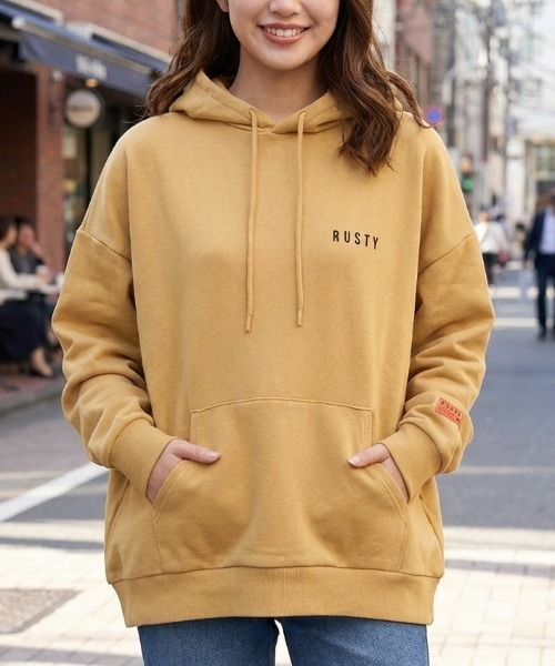 @ ラスティ rusty セットアップ パーカー スウェット サーフ イージー RUSTY（ラスティ） パーカー 「RUSTY/ラスティー」レディースロゴ