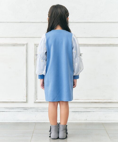 「apres les cours」 「KIDS」長袖ワンピース 110 アイボリー キッズ_画像6