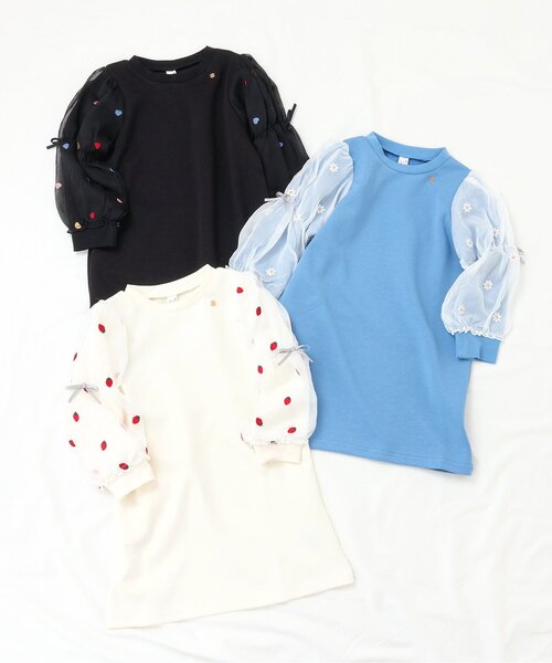 「apres les cours」 「KIDS」長袖ワンピース 110 アイボリー キッズ_画像8