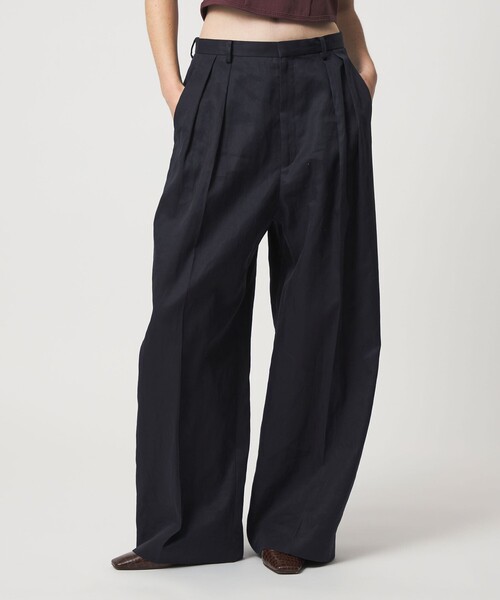 6 パンツ 「6(ROKU)」コットン ビッグ パンツ レディース : ZOZOTOWN