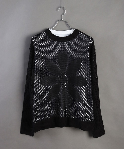 「WESTSEA」 長袖ニット M サックスブルー メンズ_画像2