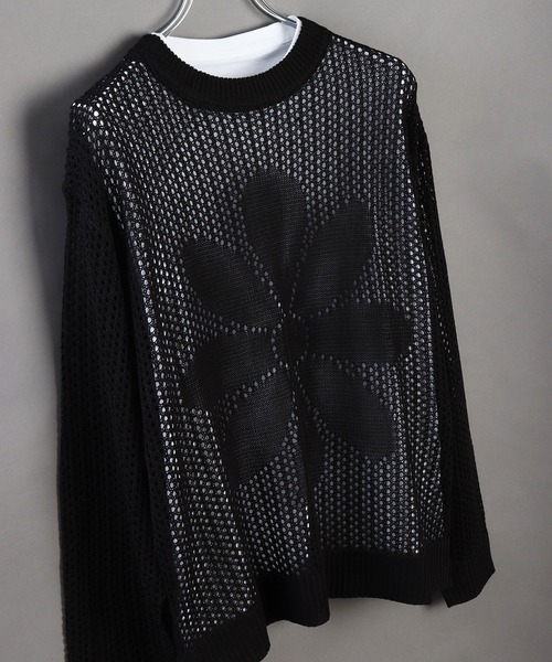 「WESTSEA」 長袖ニット M サックスブルー メンズ_画像4