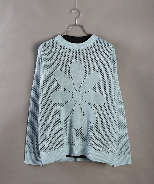 「WESTSEA」 長袖ニット M サックスブルー メンズ_画像5