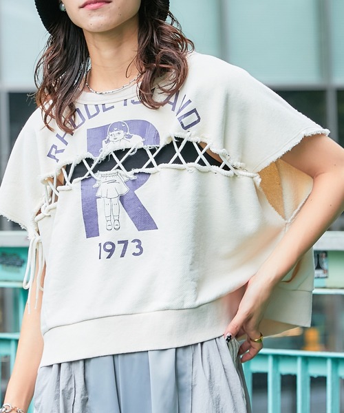 「etsinta」 スウェットカットソー ONE SIZE ゴールド レディース_画像5