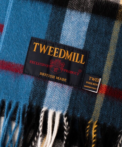 「TWEED MILL」 マフラー FREE ブルー系その他 メンズ_画像3