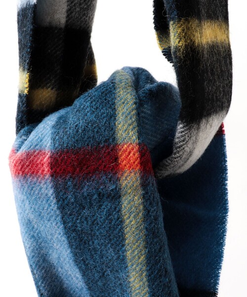 「TWEED MILL」 マフラー FREE ブルー系その他 メンズ_画像8