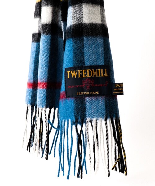 「TWEED MILL」 マフラー FREE ブルー系その他 メンズ_画像9