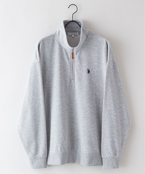 「U.S. POLO ASSN.」 スウェットカットソー LARGE ベージュ メンズ_画像2