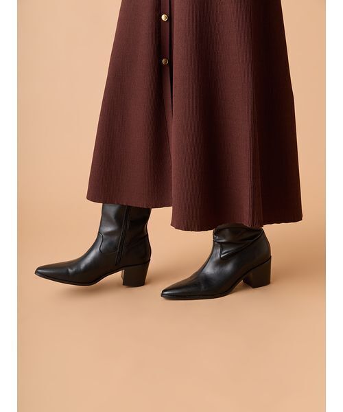 「LILY BROWN」 ニットワンピース F ブラック レディースの画像