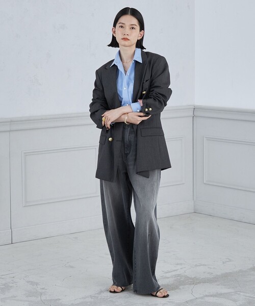 「Rie Miller」 デニムパンツ X-SMALL ブルー レディース_画像4