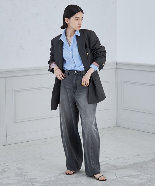 「Rie Miller」 デニムパンツ X-SMALL ブルー レディース_画像5