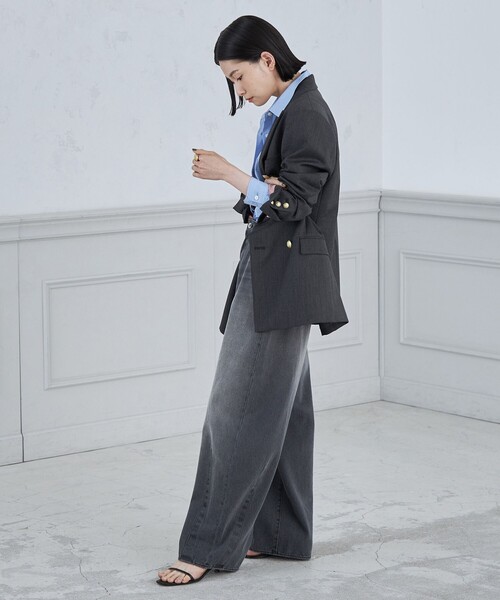 「Rie Miller」 デニムパンツ X-SMALL ブルー レディース_画像7