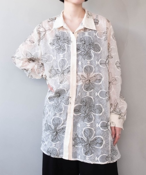 【LADIES】デジタルフラワーシャツ LADIES】デジタルフラワーシャツ 【公式通販】