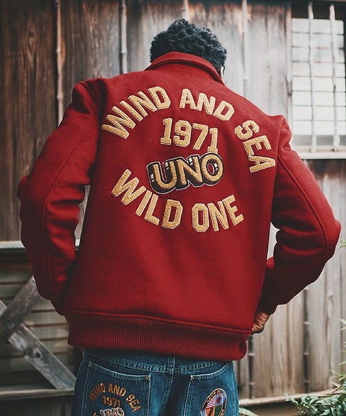 スタジャン UNO x WDS MELTON JACKET メンズ レディースの画像