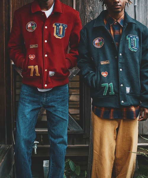 スタジャン UNO x WDS MELTON JACKET メンズ レディースの画像
