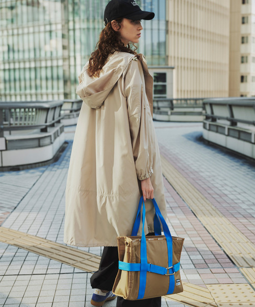 トートバッグ MSGM MD BOAT TOTE MDボートトートカーキ レディースの画像