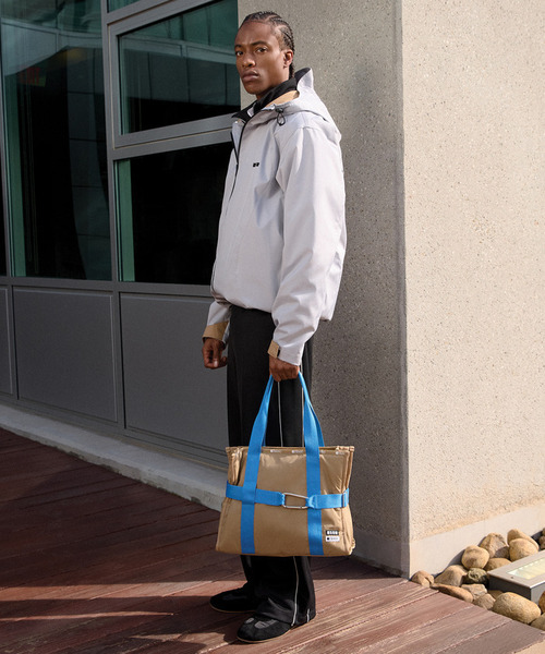 トートバッグ MSGM MD BOAT TOTE MDボートトートカーキ レディースの画像